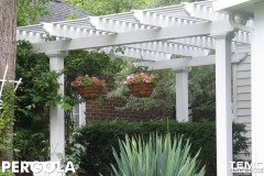White Fixed Pergola